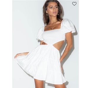 Princess Polly Amber Mini Dress in White